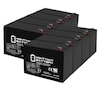 Mighty Max Battery 12V 9Ah SLA Battery Replacement for DSC Alarm Systems PC2550 - 8 Pack ML9-12MP814912371523